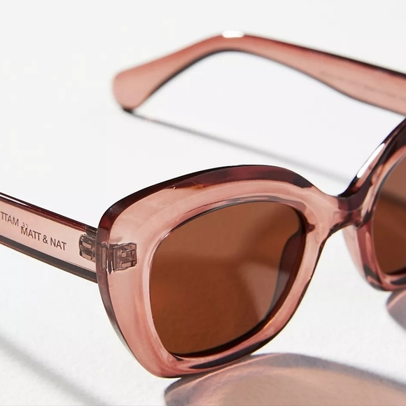 New Matt & Nat Rakel 2 Sunglasses Black/ Brown/ Yellow 5.5" Wide in Seal… - Picture 5 of 14